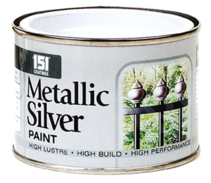 Metallic silver paint