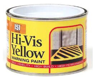 Hi-vis yellow paint