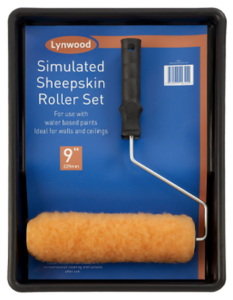 9’’sheep skin roller w/tray set