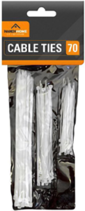 Plastic cable ties 100pk