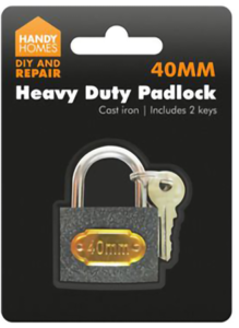 Heavy duty padlock 40mm