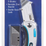 Folding lock back utility knife