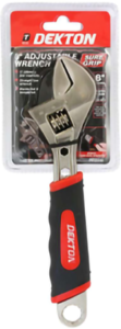 Soft grip adjustable wrench