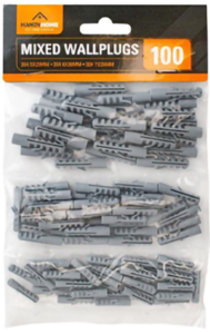 Mixed wall plugs 100pk