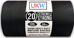 Super extra strong blacks bags 20s