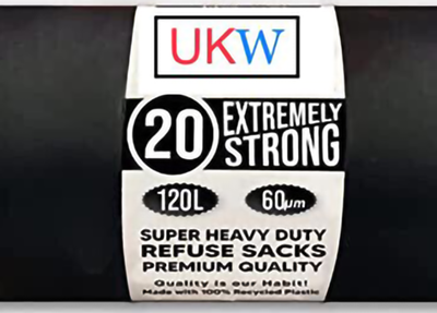 Super extra strong blacks bags 20s