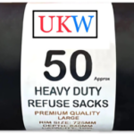 Super extra strong black bags 50s