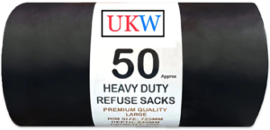 Super extra strong black bags 50s