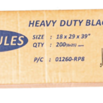 Black bags loose 200pk 180G