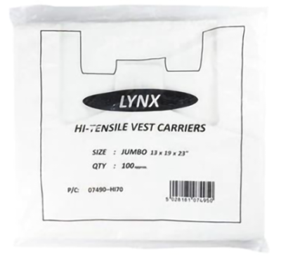 Lynx extra strong carrier bags